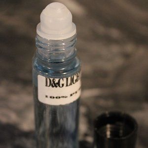 D&G Light Bue Scented Body Oil 1/3oz Roll On 100% Pure Oil (women)